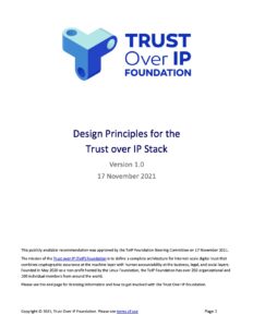 Cover of the ToIP Design Principles PDF